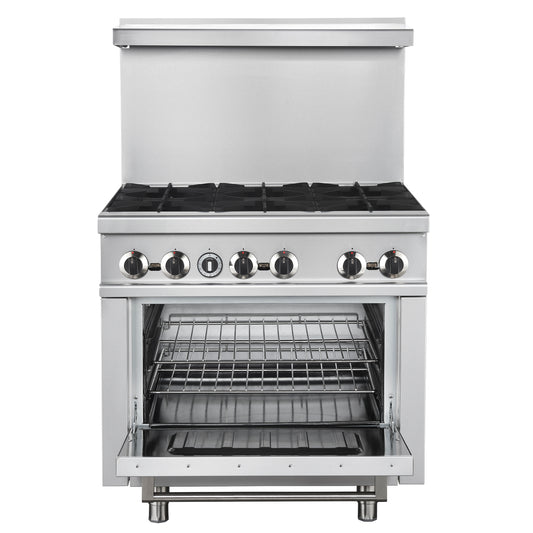 Forno Commerciale 36 Inch Gas Range with 6 Burners - Forno Appliances