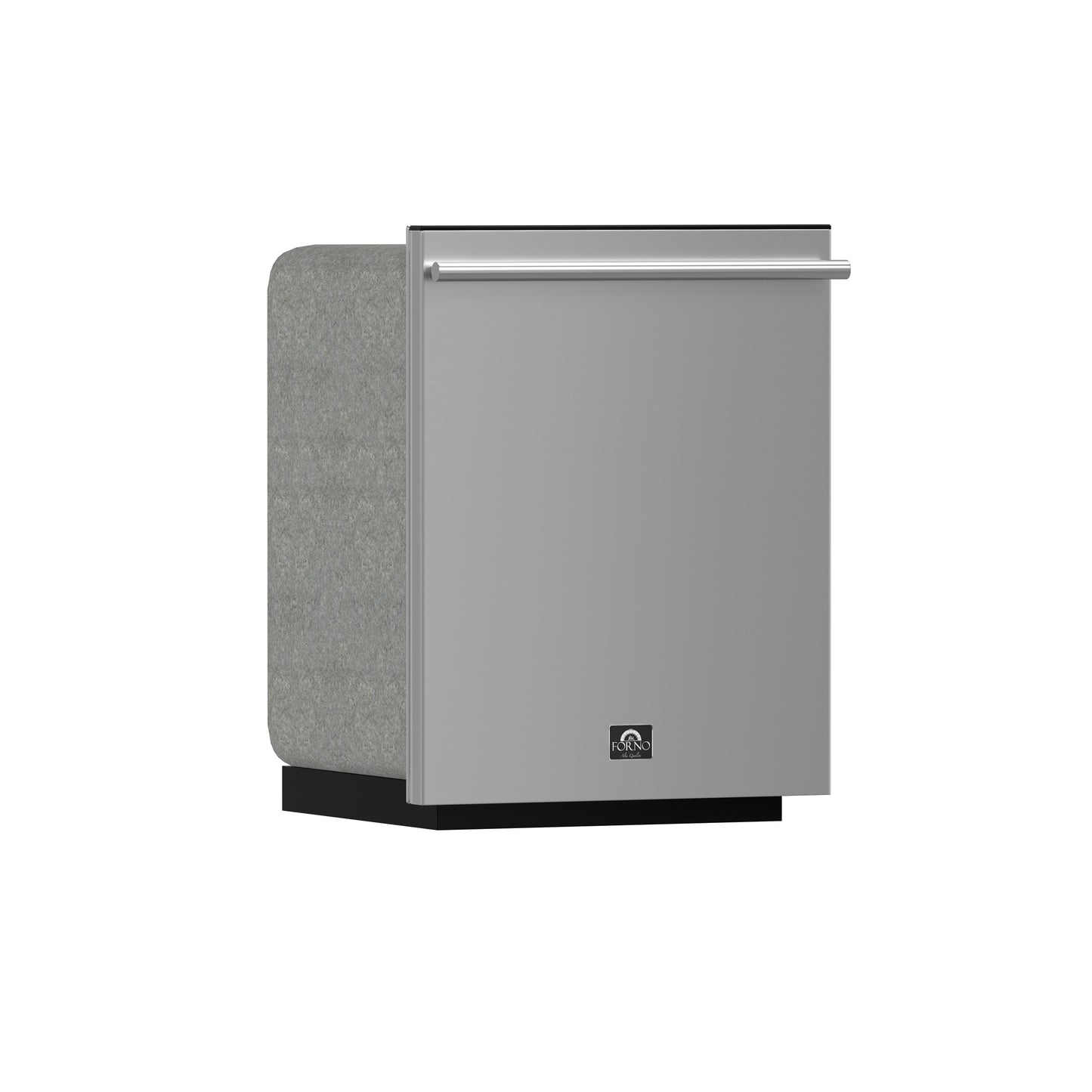 FORNO 5-Piece SS Kitchen Bundle - 48" Gas Range, 60" SxS Fridge, 48" Range Hood, 24" DW, 30" MW - Forno Appliances