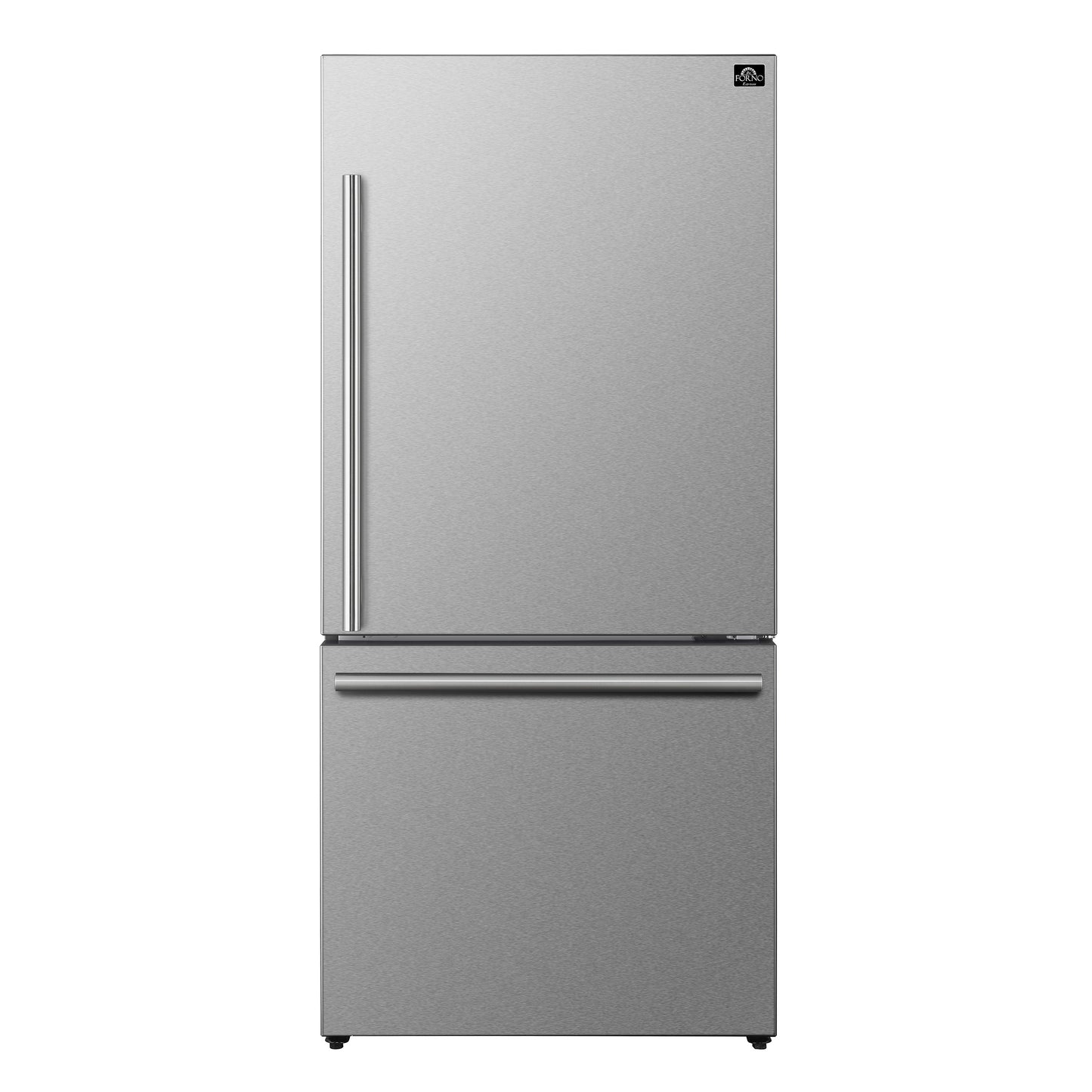 Réfrigérateur Forno Milano 2 pièces 62 pouces à pose libre avec double congélateur inférieur, acier inoxydable – 34,4 cu.ft, commande tactile, fabrique à glaçons - Forno Appliances
