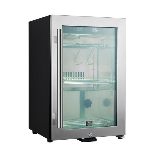 Forno Asciutto 17-Inch Dry Aging Cabinet, Stainless Steel 304, 1.84 cu.ft, LED Lighting, Adjustable Shelves - Forno Appliances