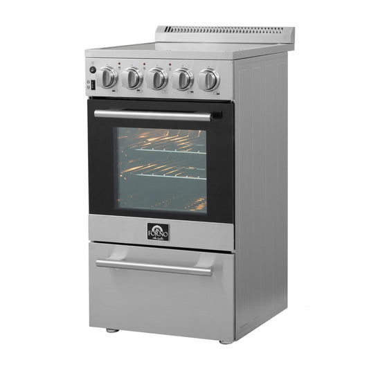 Forno Pallerano 20-Inch Freestanding Electric Range, Canada Version, Plug and Cord Included - Forno Appliances