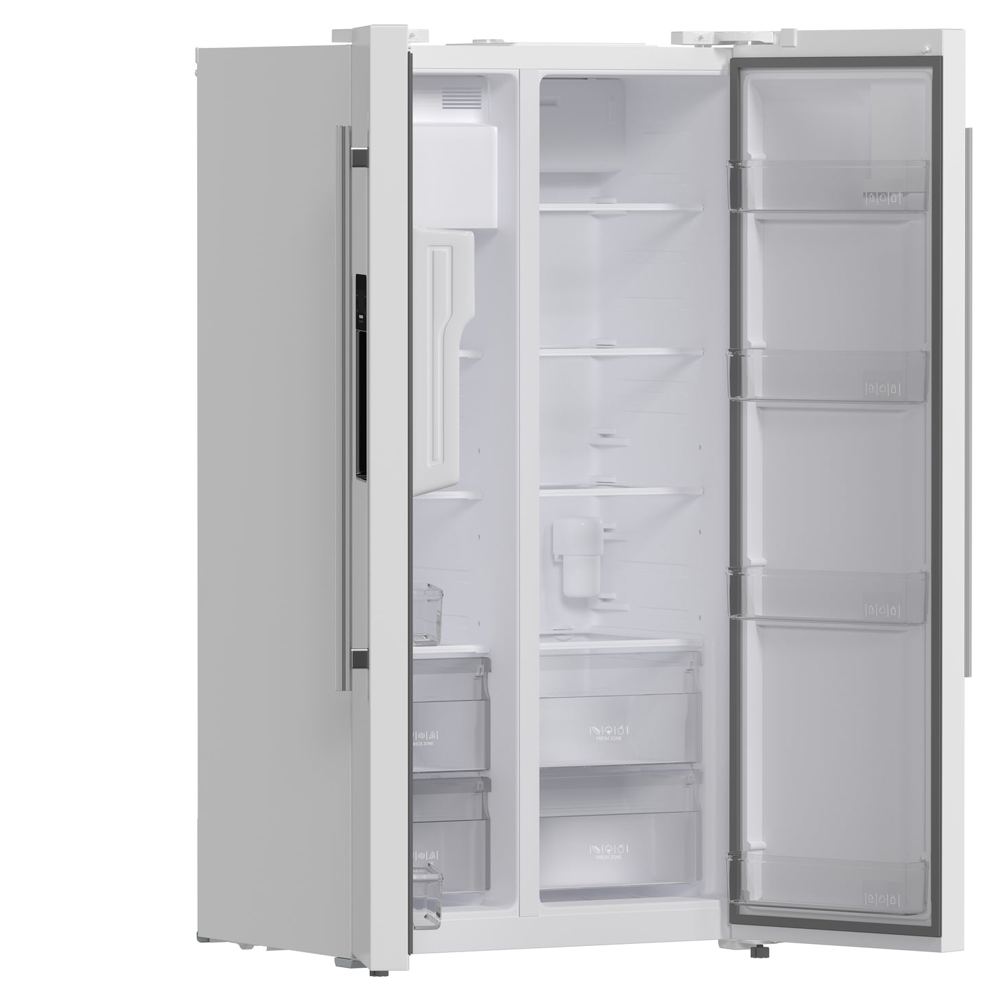 FORNO 2-Piece White Kitchen Bundle - 30" Electric Range and 36" Bottom Freezer Refrigerator - Forno Appliances