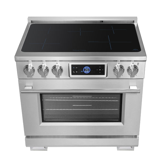 Forno Maximus 36 Inch Induction Range with Air Fryer - Forno Appliances