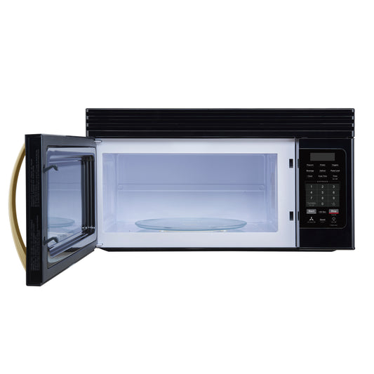 Forno Scalo 30-Inch Over the Range Microwave, Black – 1.6 cu.ft, 300 CFM Vent, Touch Control, LED Light - Forno Appliances