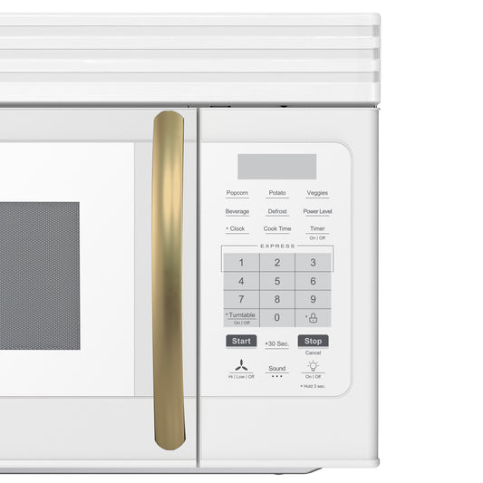 Forno Scalo 30-Inch Over the Range Microwave, White – 1.6 cu.ft, 300 CFM Vent, Touch Control, LED Light - Forno Appliances