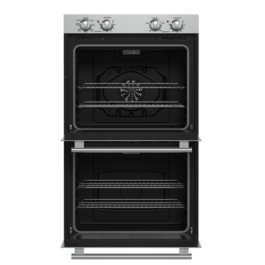 Forno Vomero 30-Inch Double Wall Oven, Stainless Steel, 10 cu.ft Total Capacity, 7100W Convection, Mechanical Controls, Self-Cleaning Function - Forno Appliances
