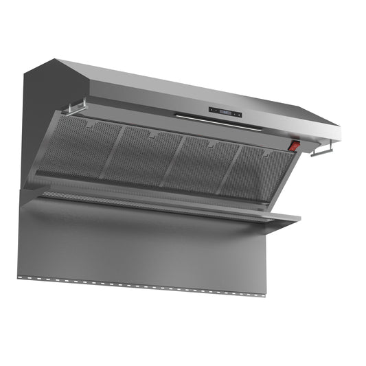 Forno Savona 60-Inch Wall Mount Range Hood, Hybrid Filters, Backsplash Included - Forno Appliances