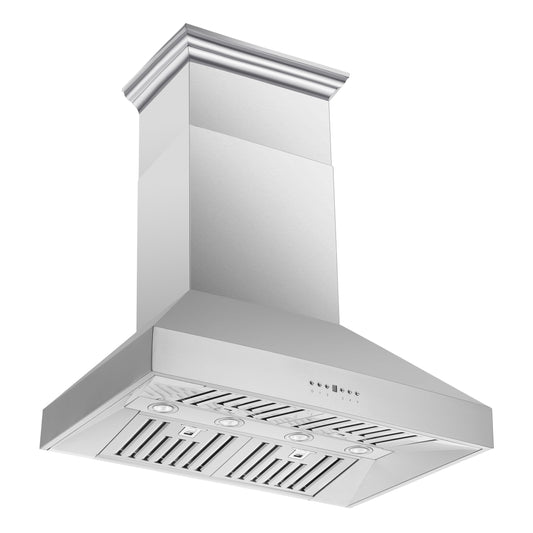 Forno Orvieto 36-Inch Wall Mount Range Hood, LED Lighting, Heavy Duty, Stainless Steel - Forno Appliances
