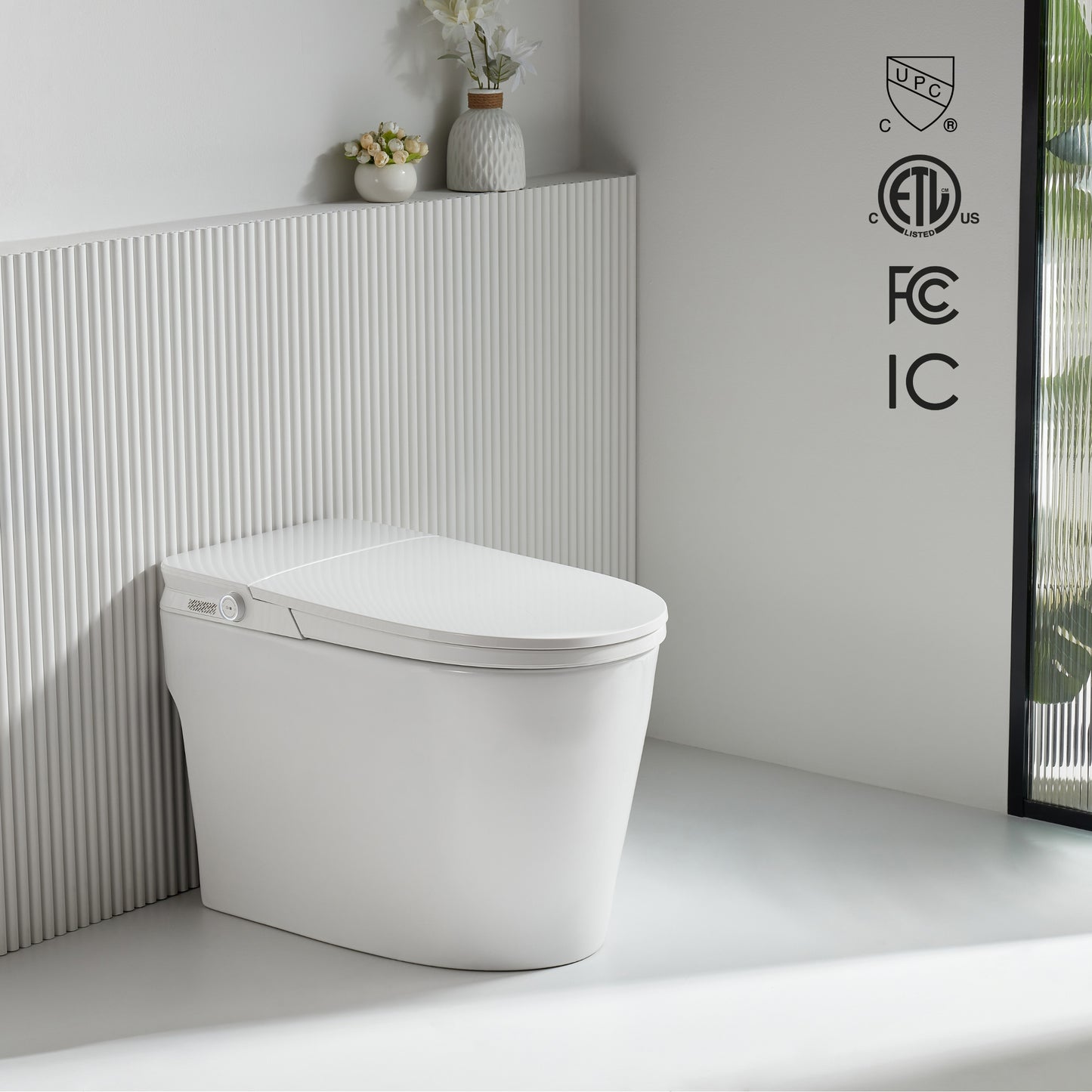 FORNO ACQUA Luxurious Smart Toilet. Includes Auto Flush, Powerful Flush, sleek tankless design Ideal for Powder Rooms. - Forno Appliances