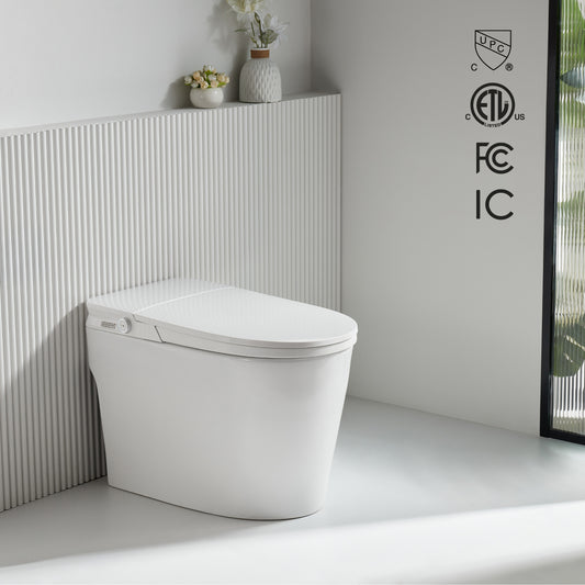 FORNO ACQUA Luxurious Smart Toilet. Includes Auto Flush, Powerful Flush, sleek tankless design Ideal for Powder Rooms. - Forno Appliances