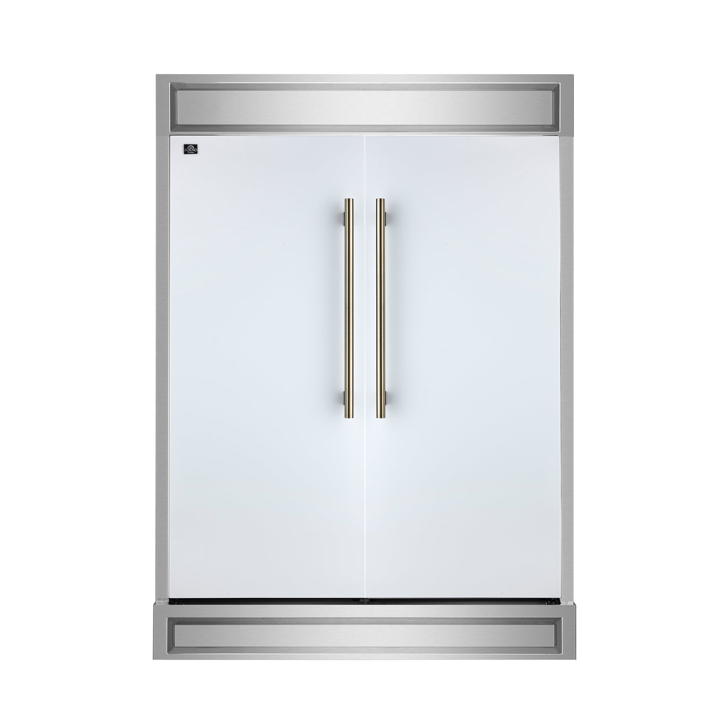 Forno Maderno 2-28-Inch Wide Convertible Refrigerator/Freezer in White, Decorative Trim, 27.2 cu.ft, 84-Inch High, ENERGY STAR Certified - Forno Appliances