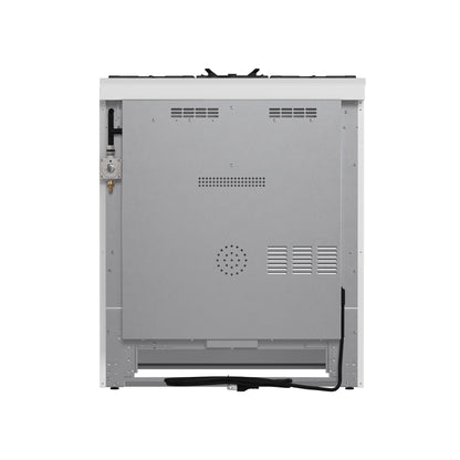 Forno Leonardo Espresso 30-Inch White Gas Range, 5 Burners, 39,500 BTU, 5 cu.ft Convection Oven - Forno Appliances