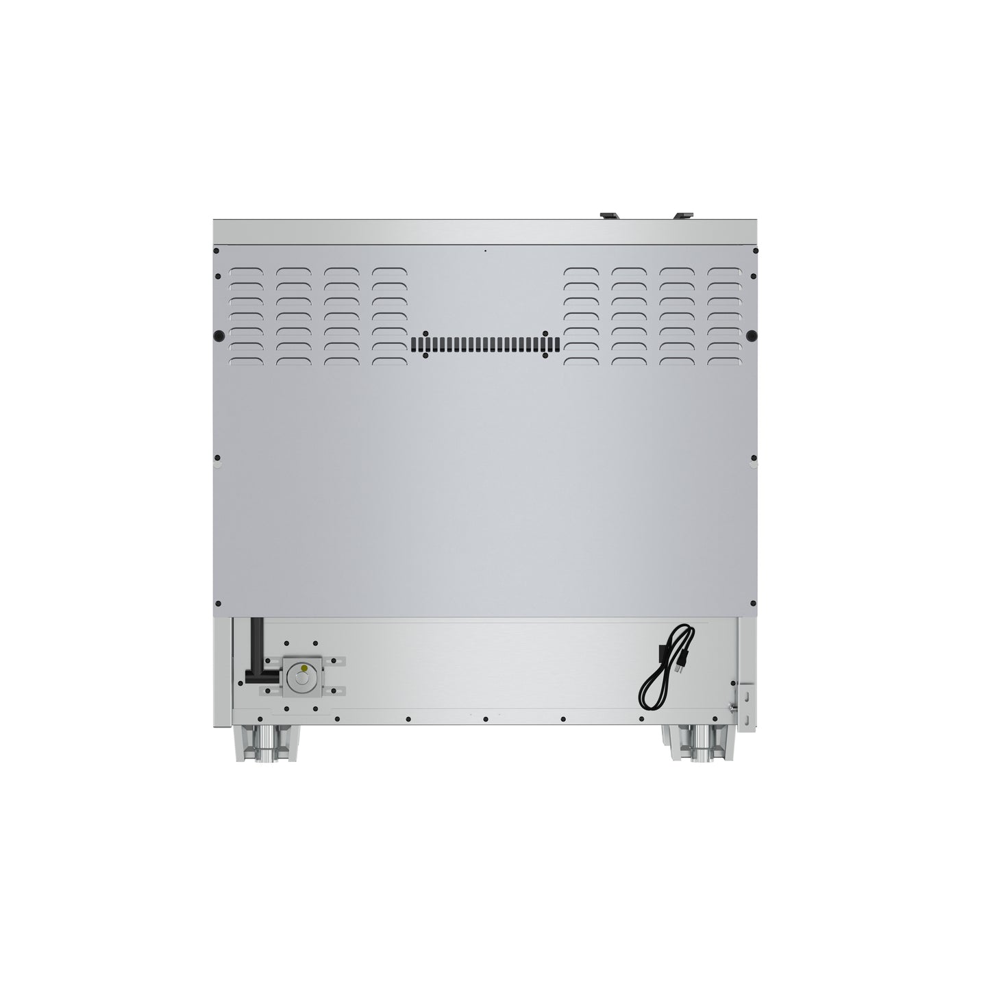 Cuisinière à gaz Forno Capriasca de 36 pouces, acier inoxydable, 6 brûleurs en laiton, 120 000 BTU, four à convection, économe en énergie