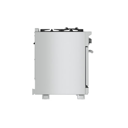 Cuisinière à gaz Forno Capriasca de 36 pouces, acier inoxydable, 6 brûleurs en laiton, 120 000 BTU, four à convection, économe en énergie