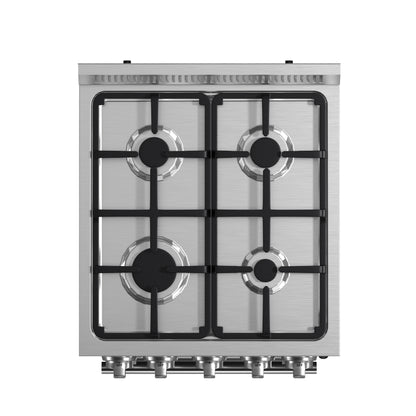 Cuisinière à gaz autoportante Forno Lamazze de 20 pouces, conception compacte, économe en énergie