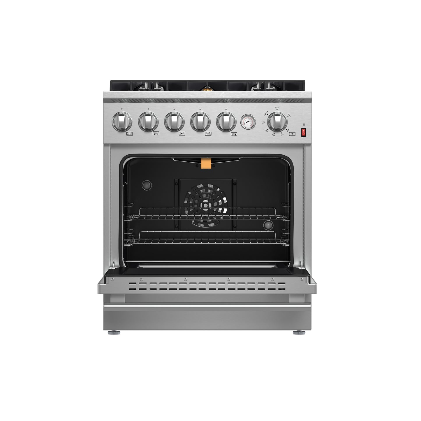 FORNO Giovanni 30-inch Gas Range Stainless Steel, 5 Burners 67,000 BTU, 4.32 cu.ft. Convection Oven - Forno Appliances