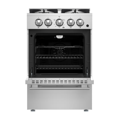 Forno Breno 24-Inch Freestanding Gas Range, Plug Included, Energy Efficient - Forno Appliances