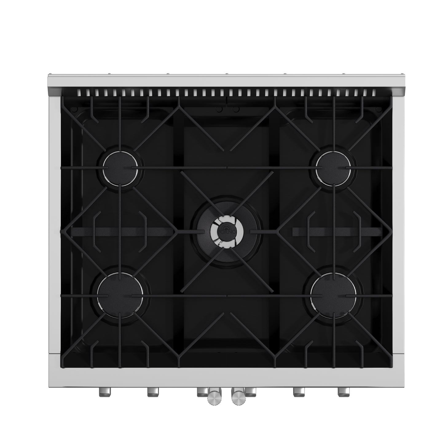 Forno Galiano 30-Inch Freestanding French Door Gas Range, 5 Burners, Convection Oven, Energy Efficient - Forno Appliances