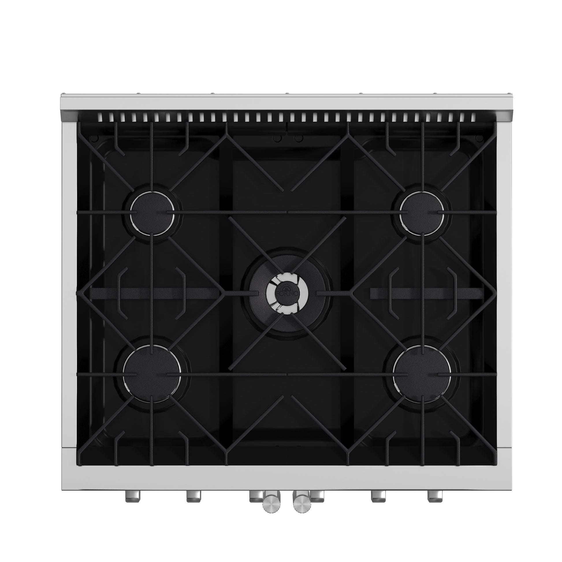 Forno Galiano 30-Inch Freestanding French Door Gas Range, 5 Burners, Convection Oven, Energy Efficient - Forno Appliances