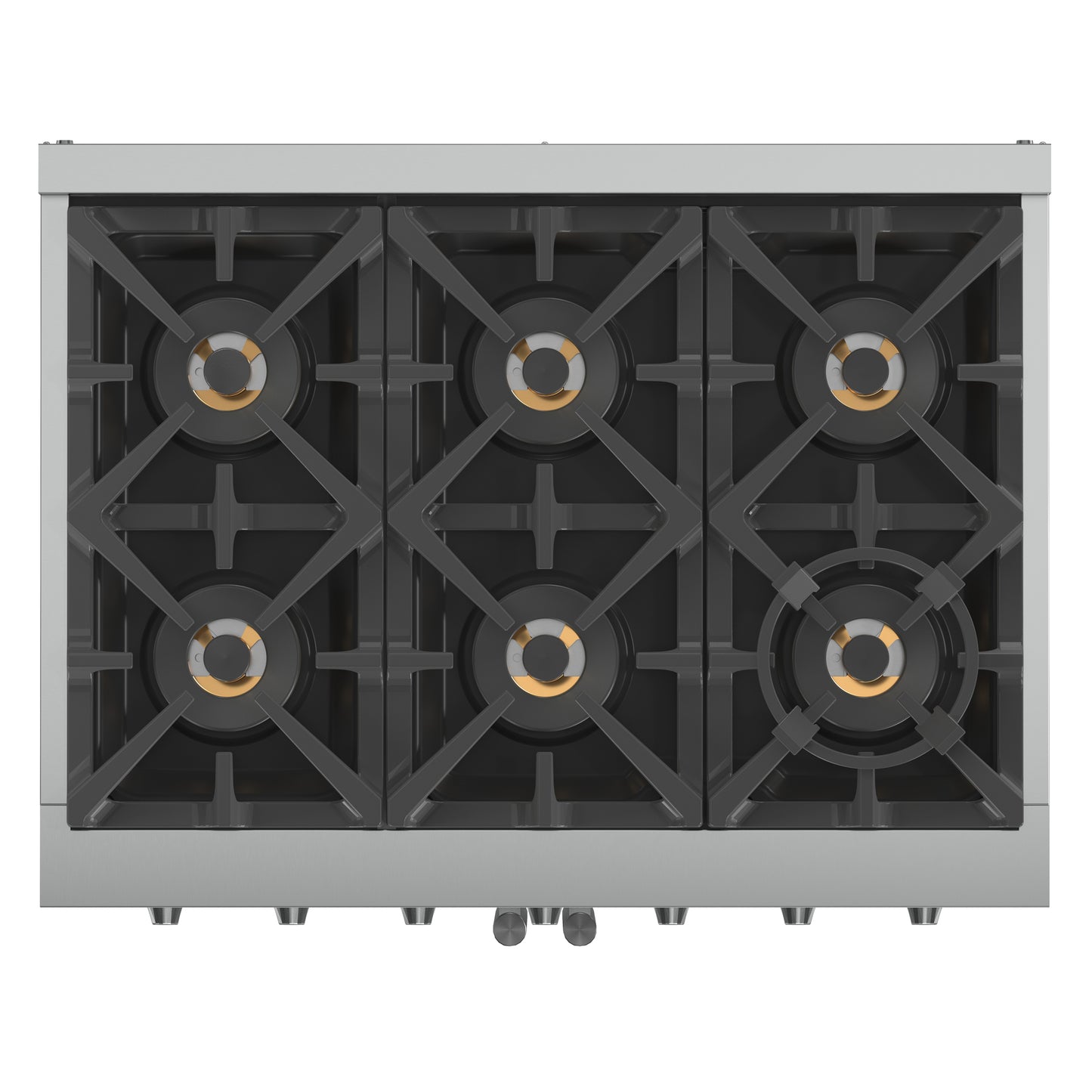 Forno Capriasca 36-Inch Freestanding French Door Gas Range, 6 Burners, Convection Oven, Energy Efficient - Forno Appliances