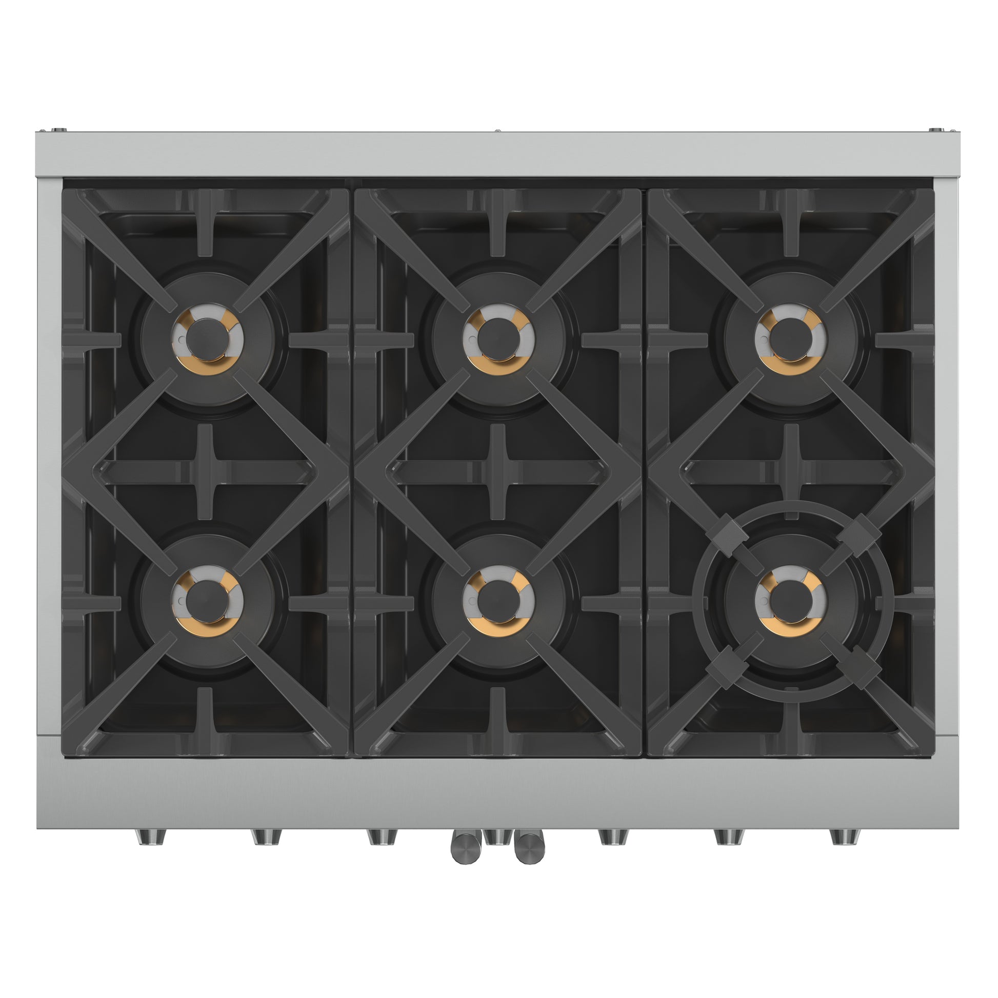 Forno Capriasca 36-Inch Freestanding French Door Gas Range, 6 Burners, Convection Oven, Energy Efficient - Forno Appliances