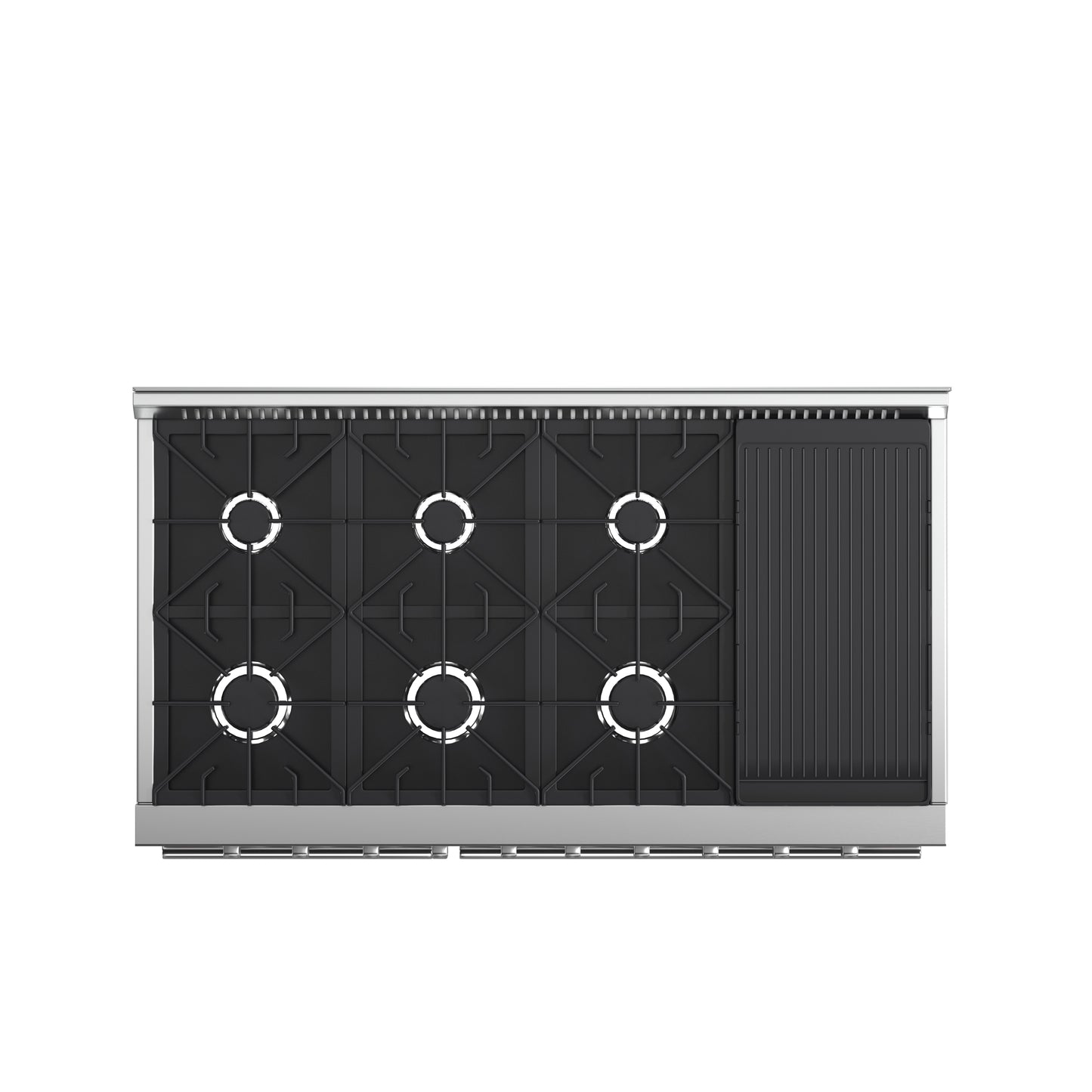FORNO Premium 3-Piece Kitchen Bundle - FORNO Galiano 48" Freestanding Gas Range, FORNO Rizzuto 60" W. Dual Combo Convertible Refrigerator, FORNO 48" Wall Mount Range Hood - FBDL-018-02US - Forno Appliances
