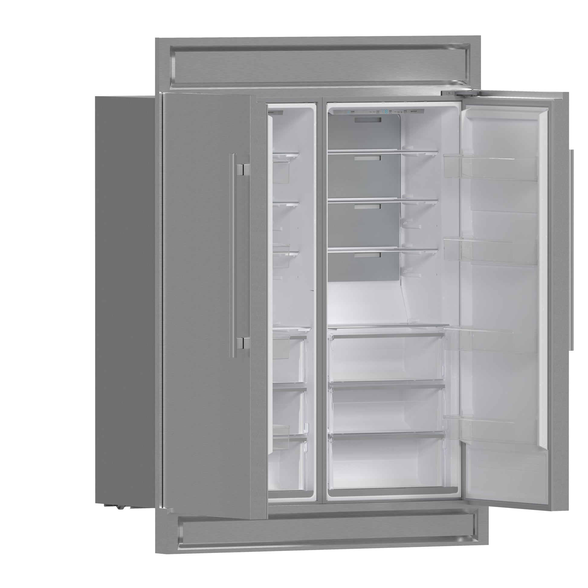 Forno Maderno 2-28-Inch Wide Convertible Refrigerator/Freezer, Decorative Trim, 27.2 cu.ft, 84-Inch High, ENERGY STAR Certified - Forno Appliances