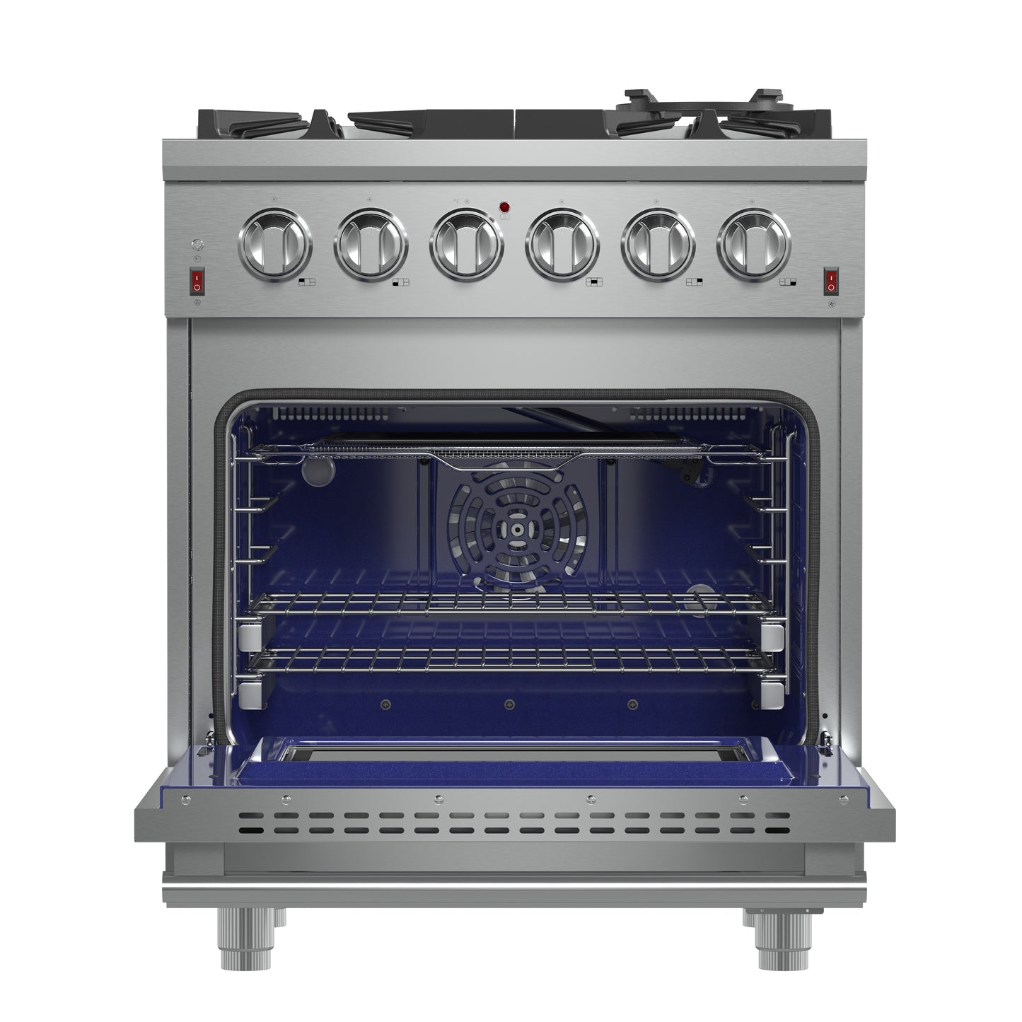 Forno Massimo 30-Inch Freestanding Gas Range, 5 Burners, True Convection Oven - Forno Appliances