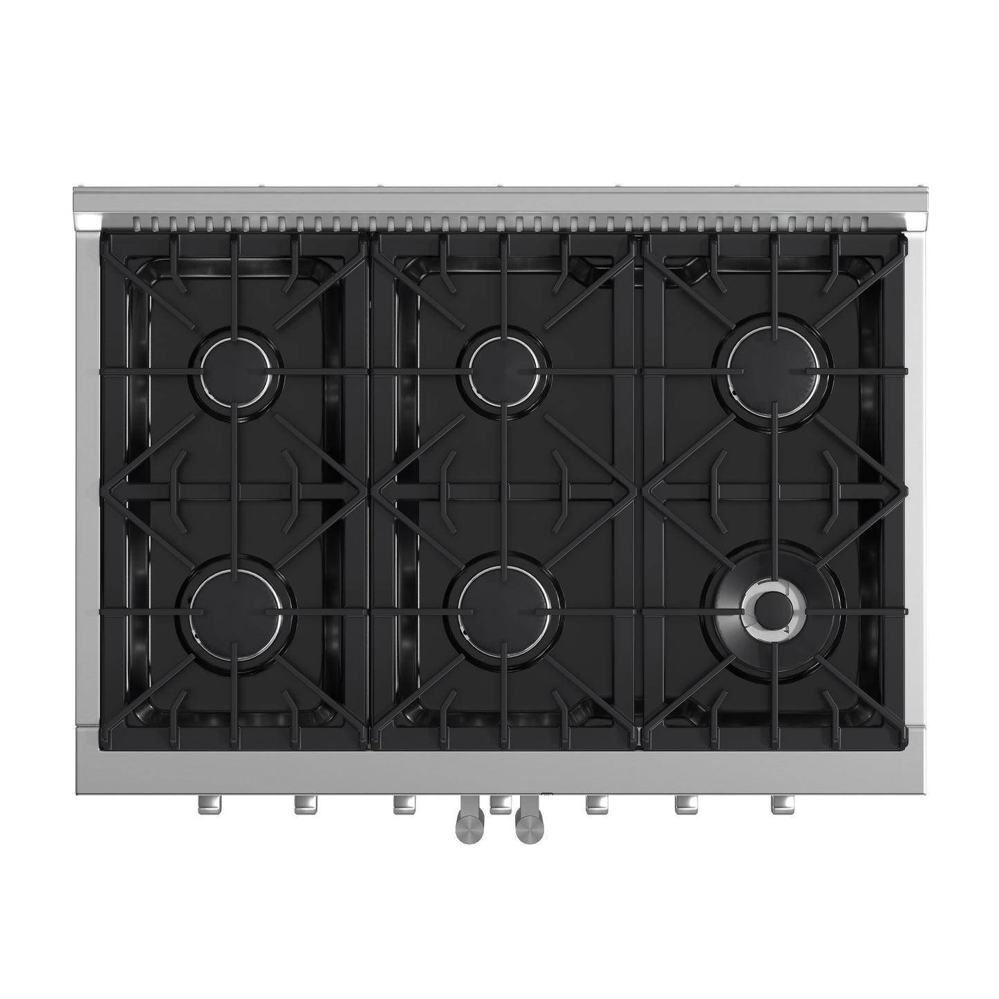 Forno Galiano 36-Inch Freestanding French Door Gas Range, 6 Burners, Convection Oven, Energy Efficient - Forno Appliances