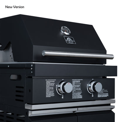 Forno All’Aperto 99,600 BTU Outdoor Kitchen, 5 Burners, Infrared Burners, Side Burner, Black Sintered Stone Countertops, Gas Pizza Oven, Sink Module, Bar & Beverage Center - Forno Appliances