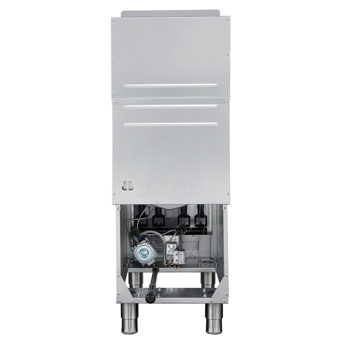 Forno Commerciale Natural Gas Deep Fryer, 4 Burners 120,000 BTU, 50 lbs Oil Capacity - Forno Appliances
