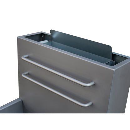 Forno Commerciale Natural Gas Deep Fryer, 4 Burners 120,000 BTU, 50 lbs Oil Capacity - Forno Appliances