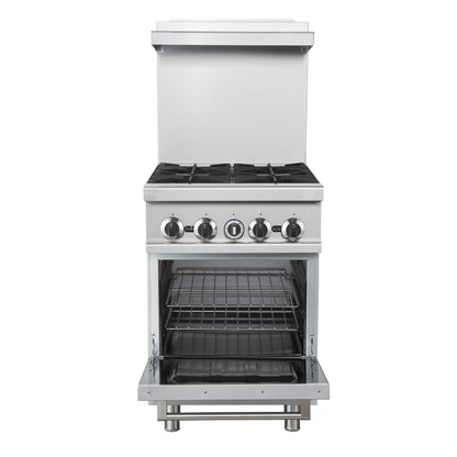 Forno Commerciale 24 Inch Gas Range with 4 Burners - Forno Appliances