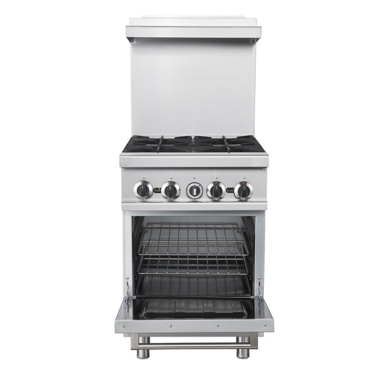 Forno Commerciale 24 Inch Gas Range with 4 Burners - Forno Appliances