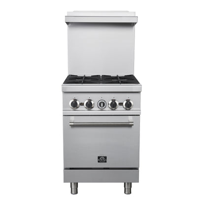 Forno Commerciale 24 Inch Gas Range with 4 Burners - Forno Appliances