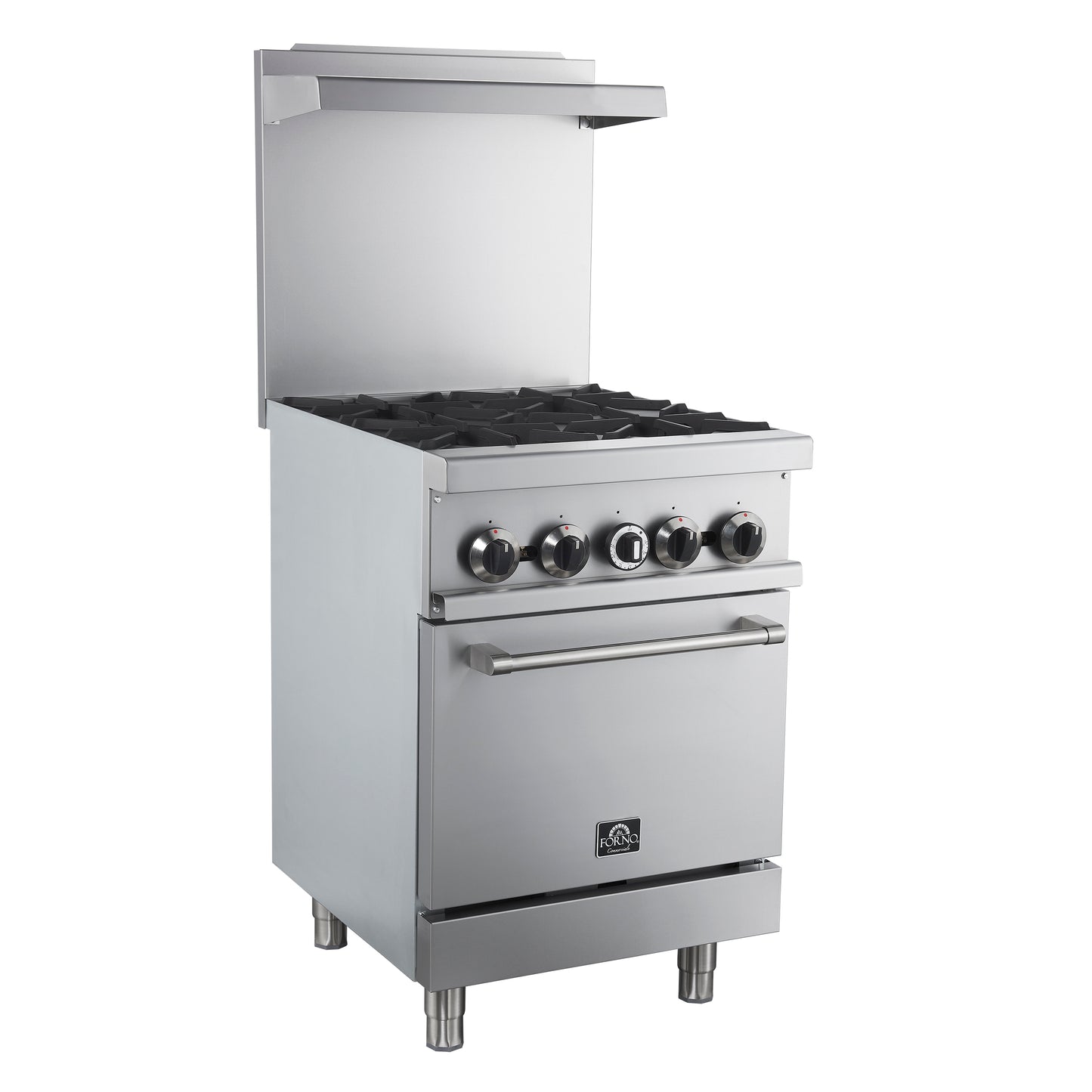 Forno Commerciale 24 Inch Gas Range with 4 Burners - Forno Appliances
