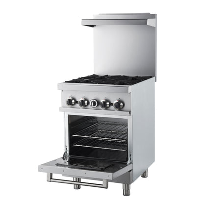 Forno Commerciale 24 Inch Gas Range with 4 Burners - Forno Appliances