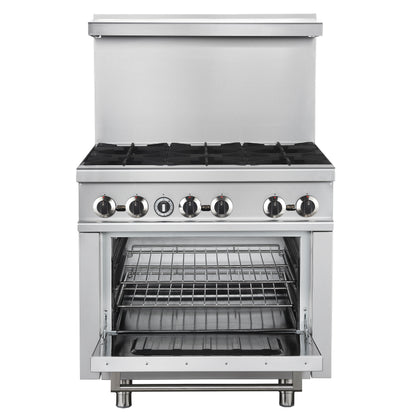 Forno Commerciale 36 Inch Gas Range with 6 Burners - Forno Appliances