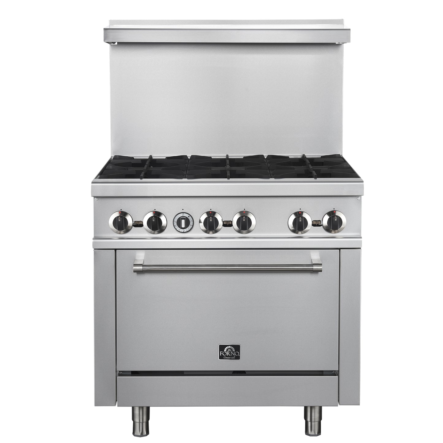 Forno Commerciale 36 Inch Gas Range with 6 Burners - Forno Appliances