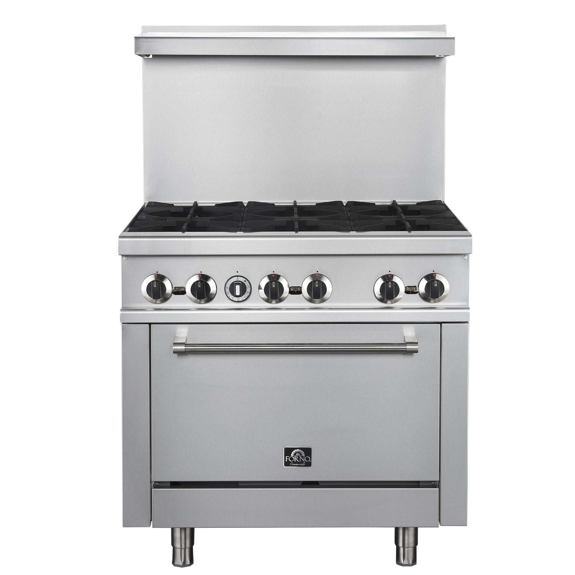 Forno Commerciale 36 Inch Gas Range with 6 Burners - Forno Appliances