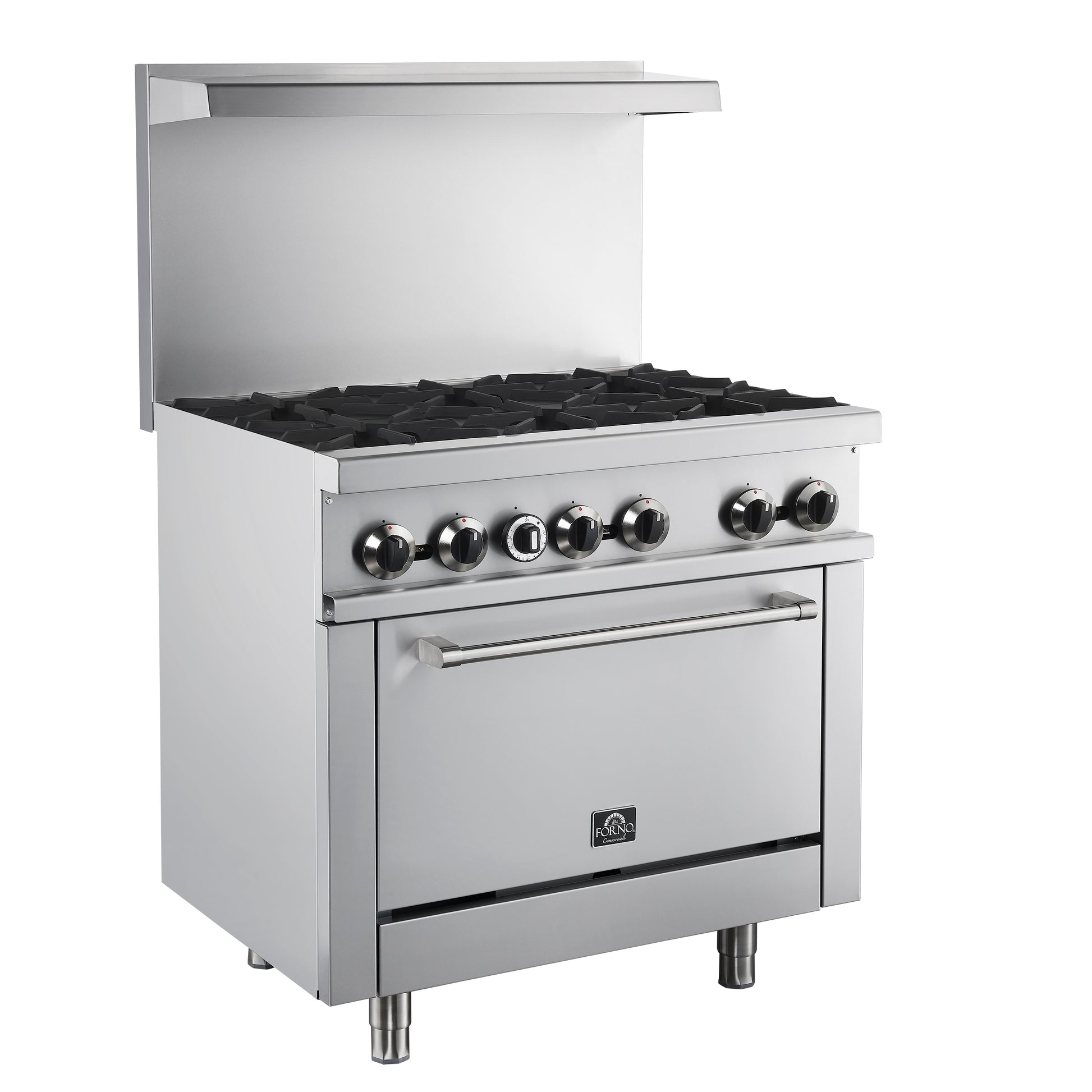 Forno Commerciale 36 Inch Gas Range with 6 Burners - Forno Appliances