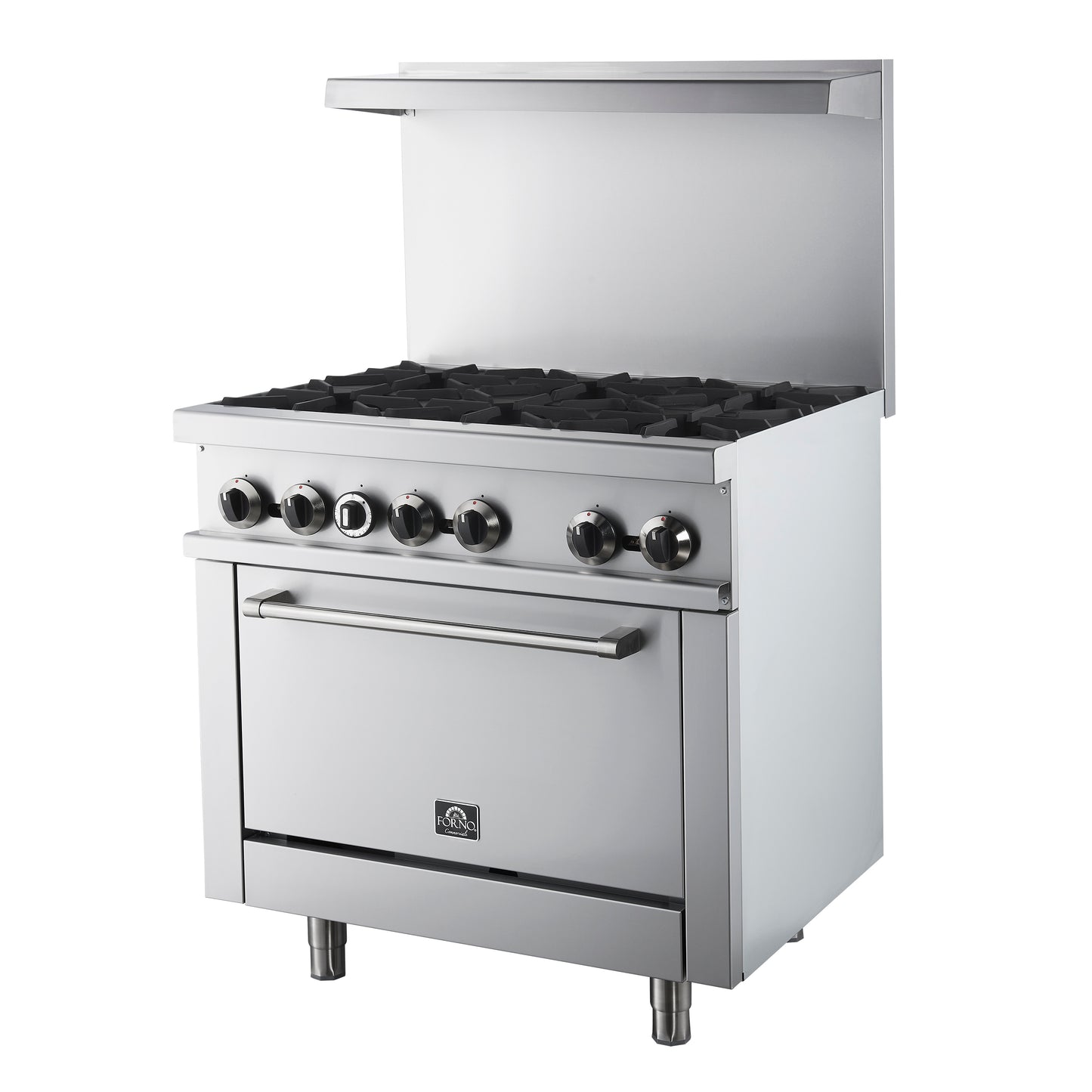 Forno Commerciale 36 Inch Gas Range with 6 Burners - Forno Appliances
