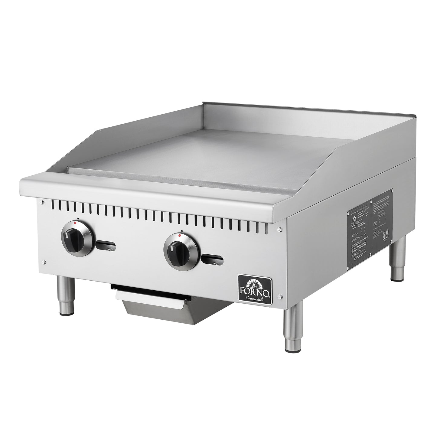 Forno Commerciale 24 Inch Gas Griddle - Forno Appliances