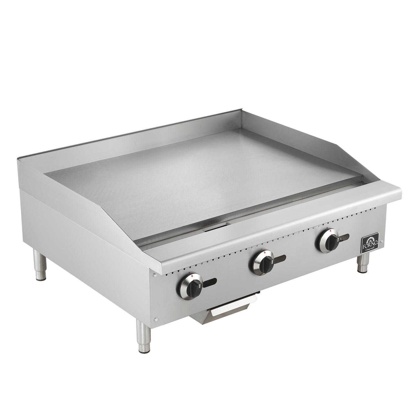 Forno Commerciale 36 Inch Gas Griddle, 3 Burners - Forno Appliances