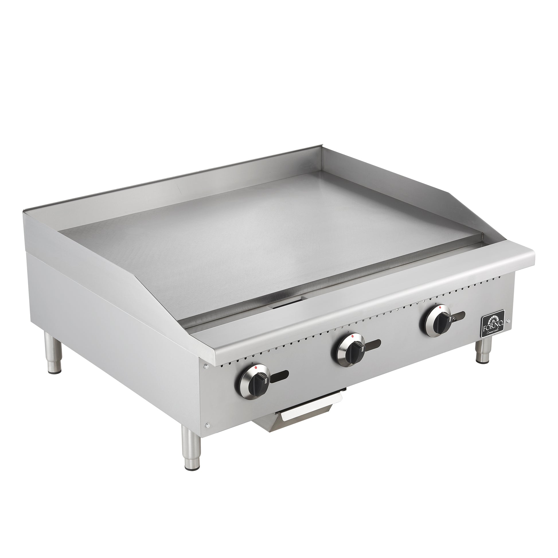 Forno Commerciale 36 Inch Gas Griddle, 3 Burners - Forno Appliances