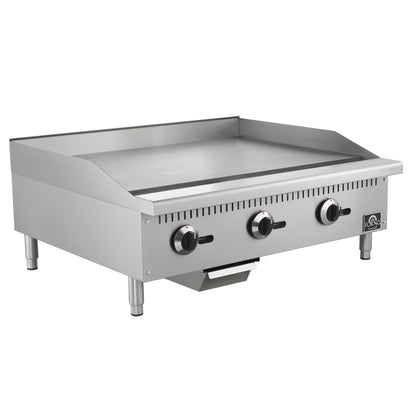 Forno Commerciale 36 Inch Gas Griddle, 3 Burners - Forno Appliances