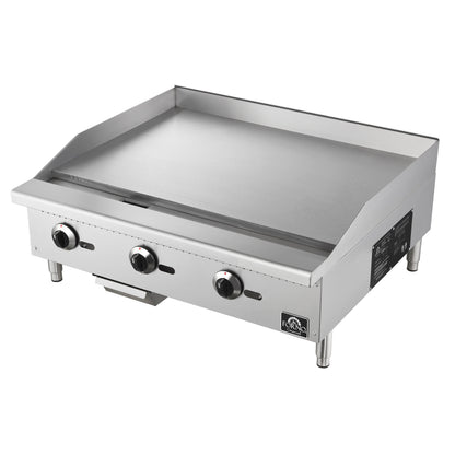 Forno Commerciale 36 Inch Gas Griddle, 3 Burners - Forno Appliances