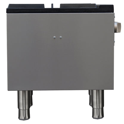 Forno Commerciale gas stock pot range, 1 powerful 3-ring burner, 80,000 BTU, durable stainless steel, heavy-duty cast iron grate - Forno Appliances