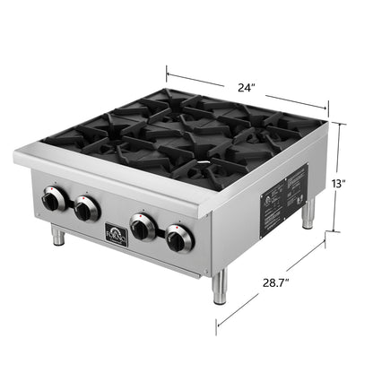 Forno Commerciale 24 Inch Gas Hotplate - Forno Appliances