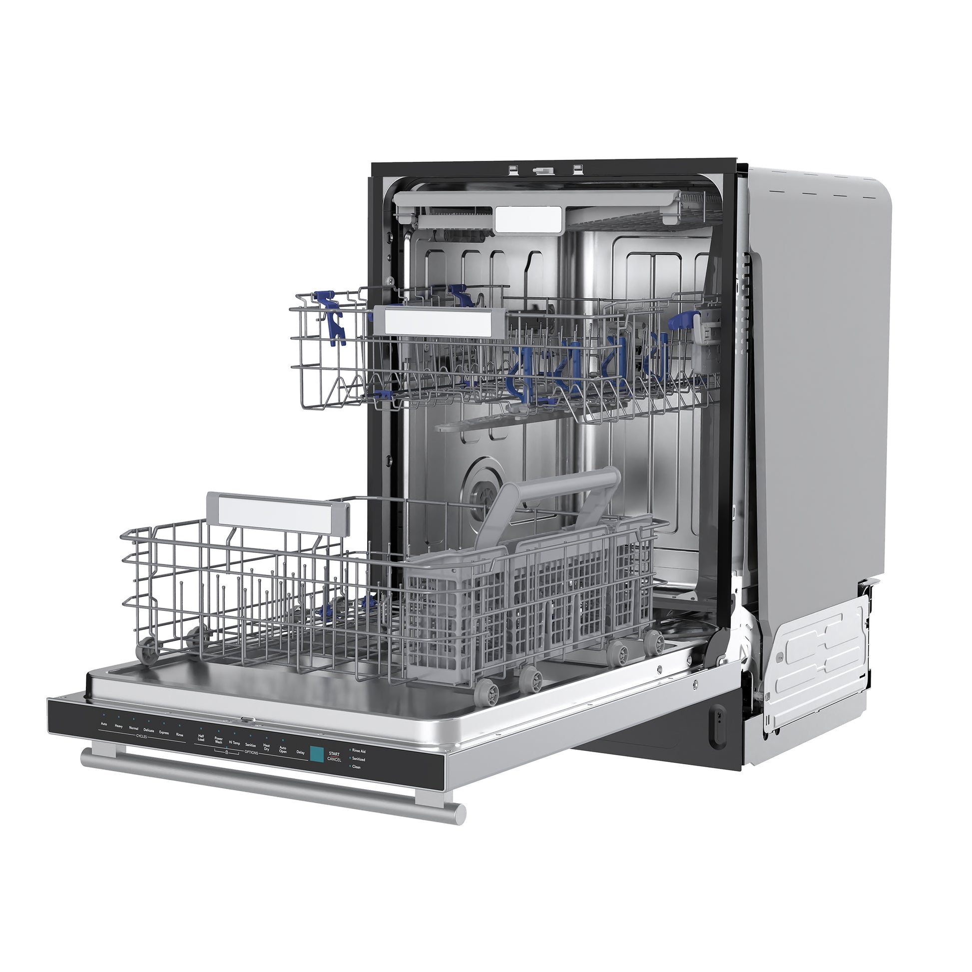 Stella 24 in. Built-in Dishwasher, Tall Tub, Top Touch Control, Fingerprint-Resistant Stainless Steel Dishwasher, Quiet 44 dBA, Soil-Sensing Capable, NSF & ENERGY STAR - Forno Appliances